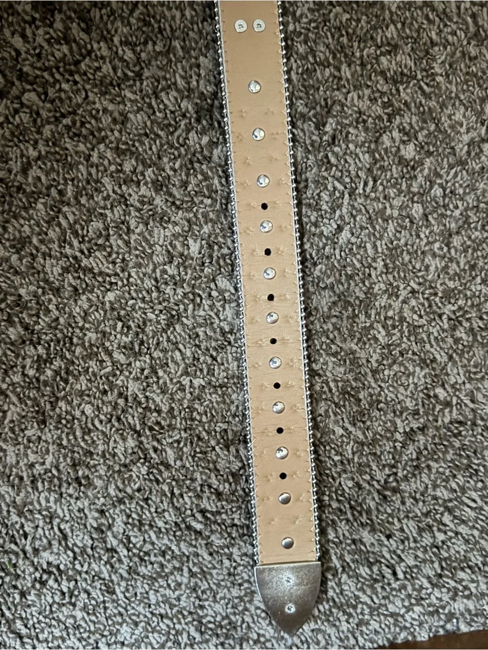 Sparkle Crystal Buckle Women’s Belt - Silver